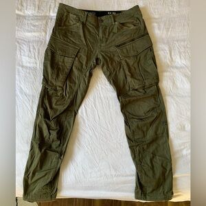 Gstar Rovic Zip 3D Cargos 36x32 Olive Green